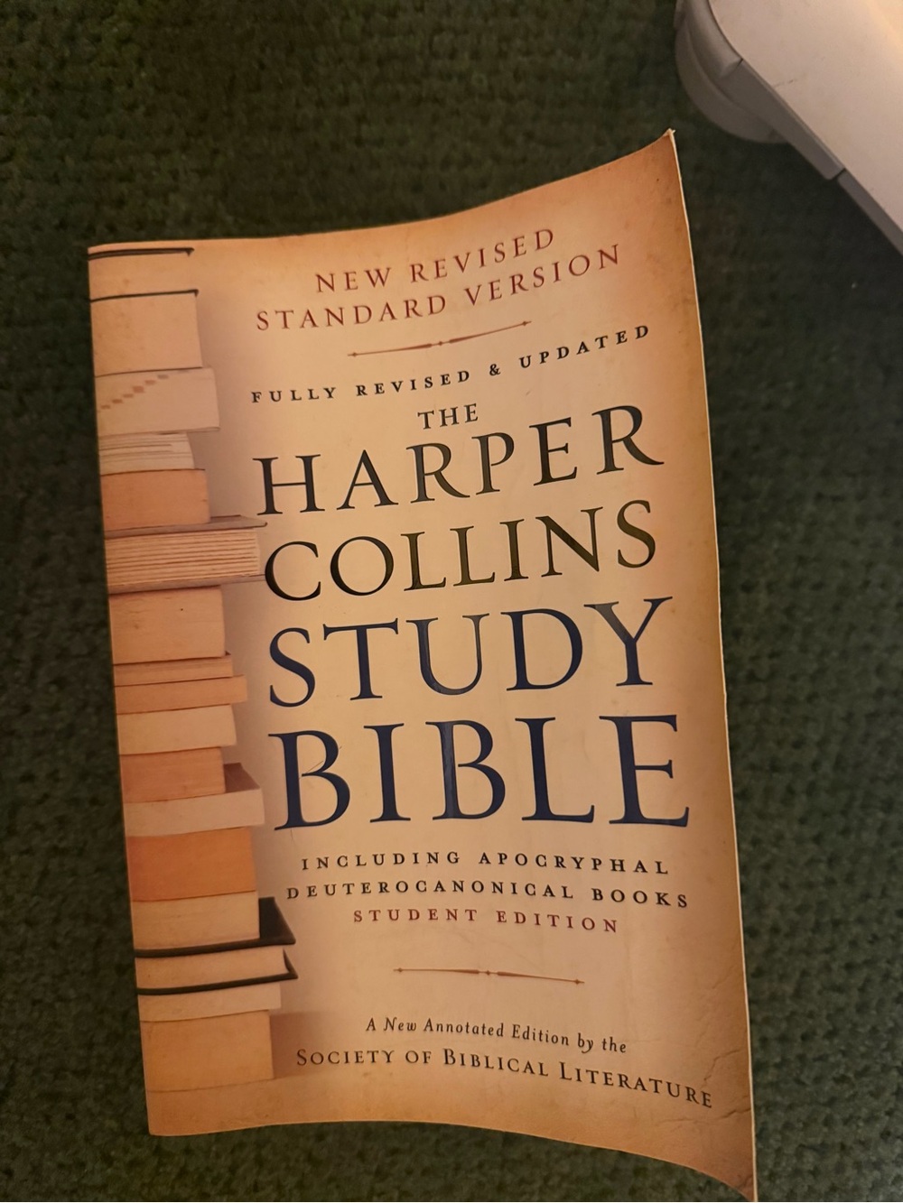 Harper Cream Paperback with Navy Text